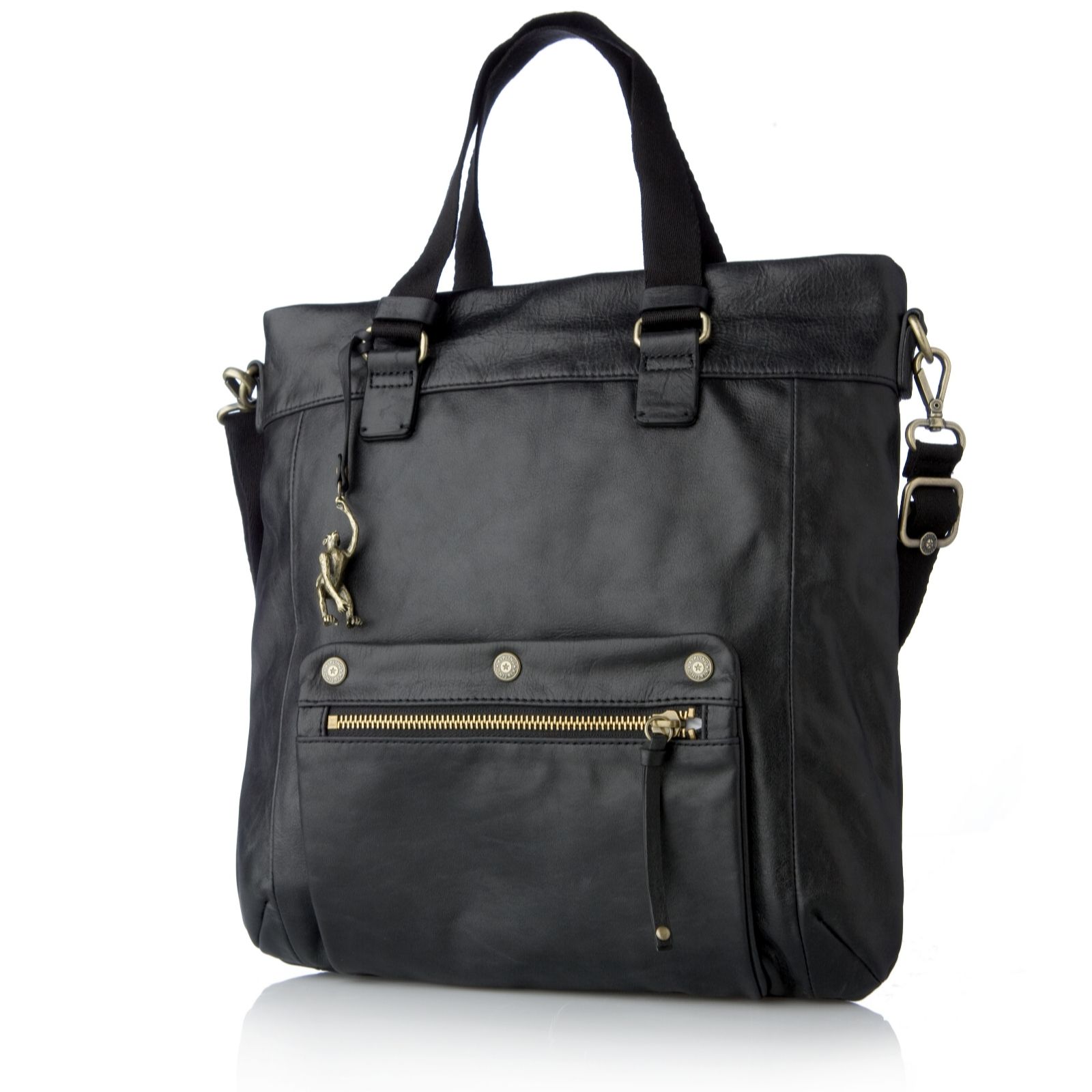 Kipling Leather Tansha Shopper Bag QVC UK