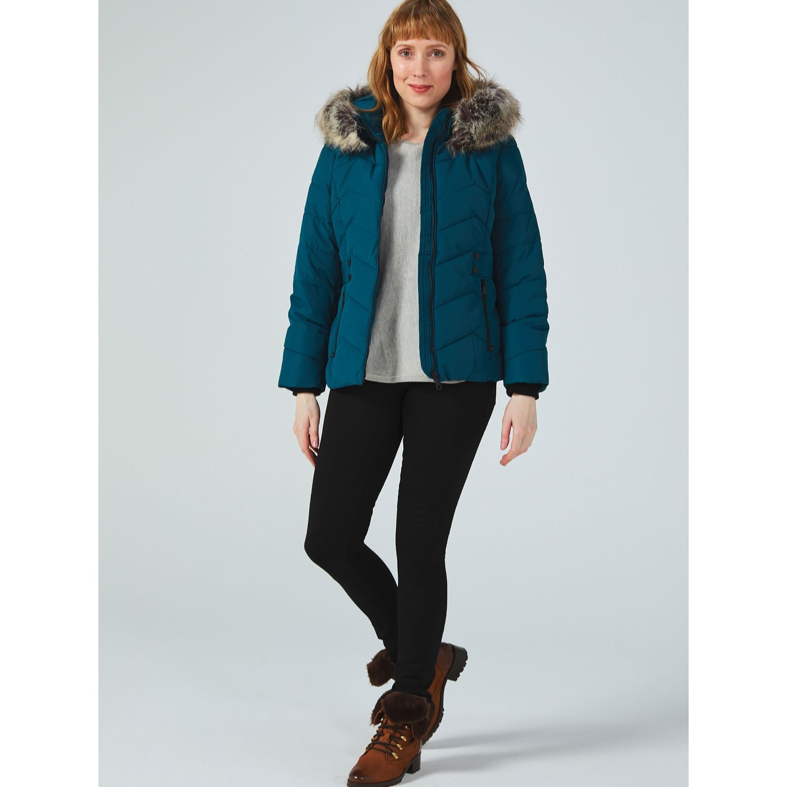 qvc faux fur jackets