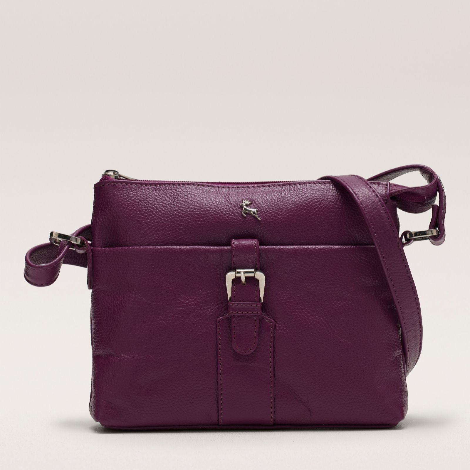 Outlet Ashwood Stella Buckle Pocket Leather Crossbody