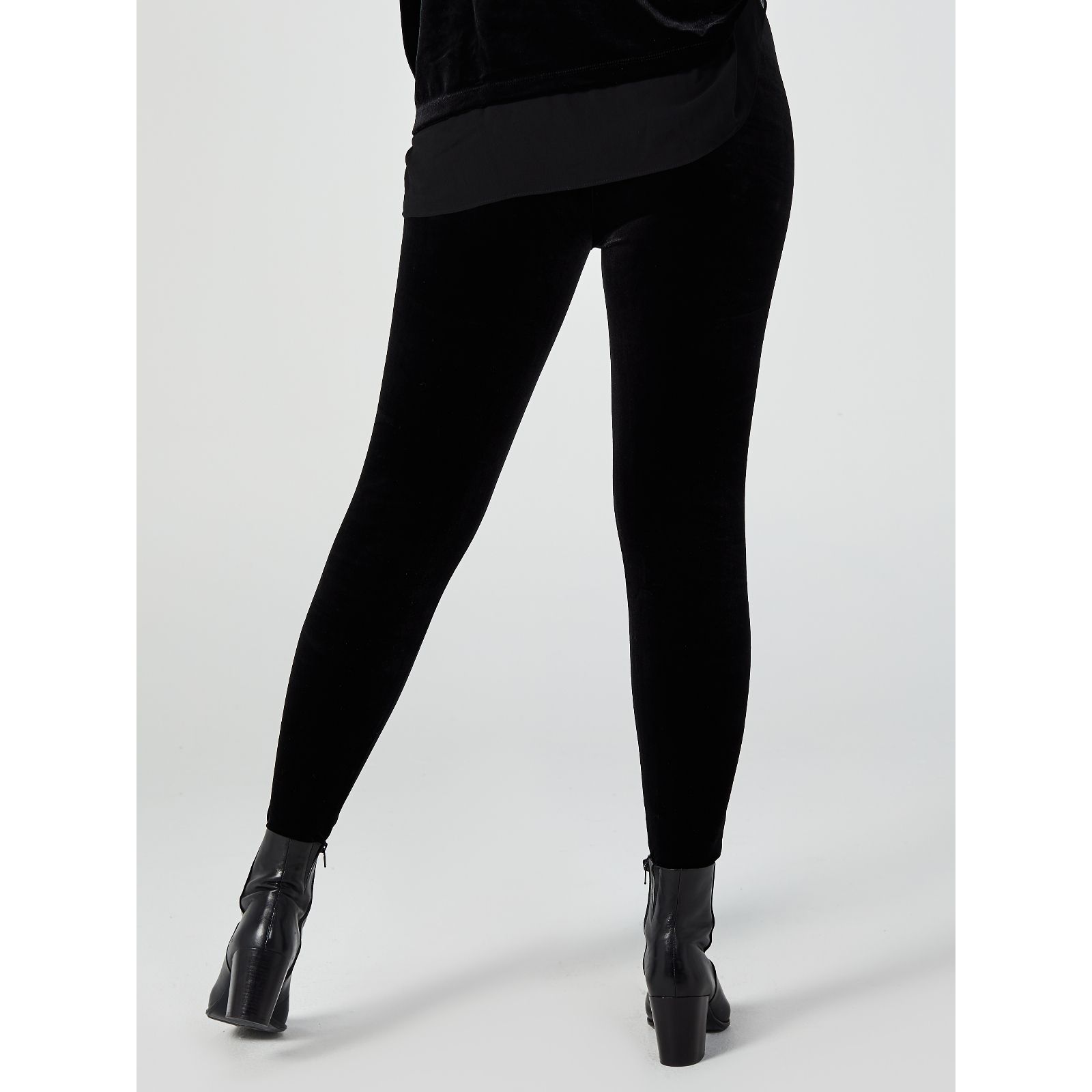 Buy Sosandar Black Luxe Velvet Leggings from the Next UK online shop