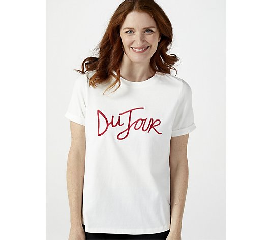 Du Jour Logo T-Shirt 100% Cotton