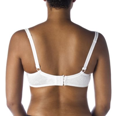 Breezies Microfibre & Embroidered Bra with Ultimair Lining in - QVC UK