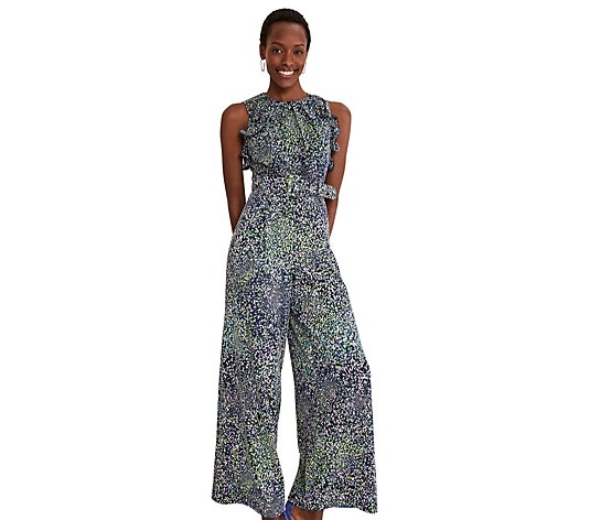 Phase Eight Maggie Ruffle Printed Jumpsuit