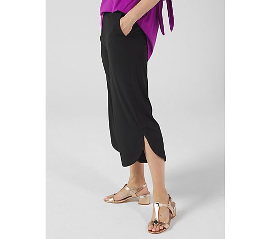 Antthony Designs Wide Leg Cropped Pant with Tulip Hem
