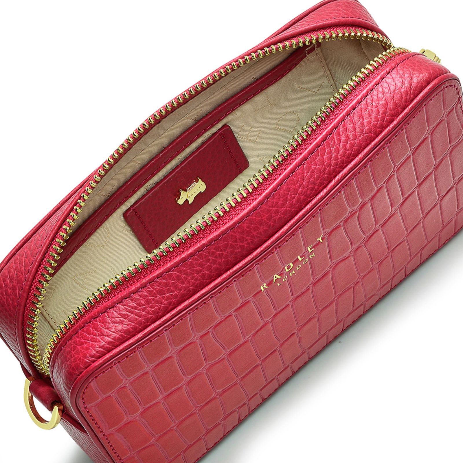 Ashwood, Bags, Ashwood Ladies Cross Body Red Petite Leather Handbag