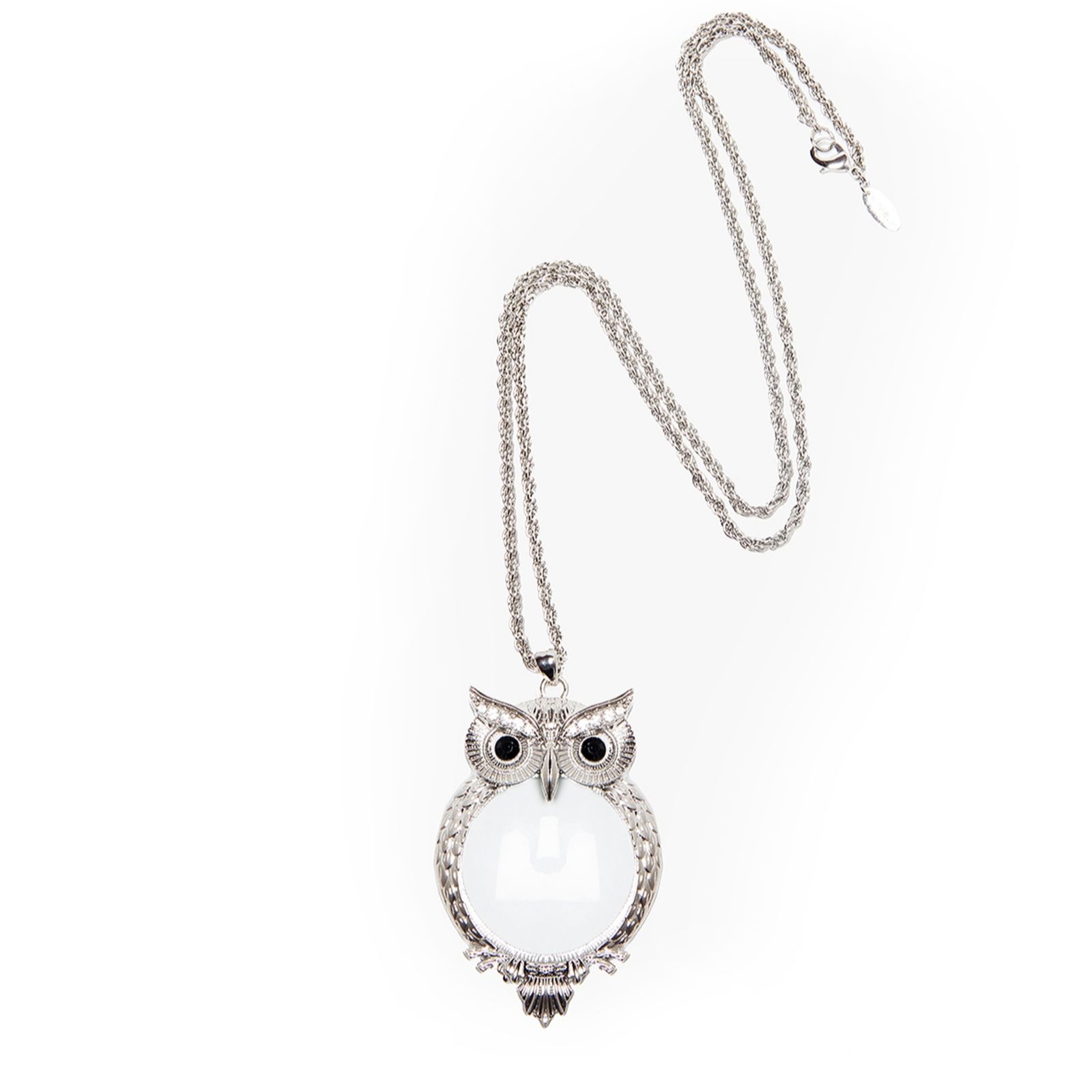 Kim & Co Magnifying Owl Necklace