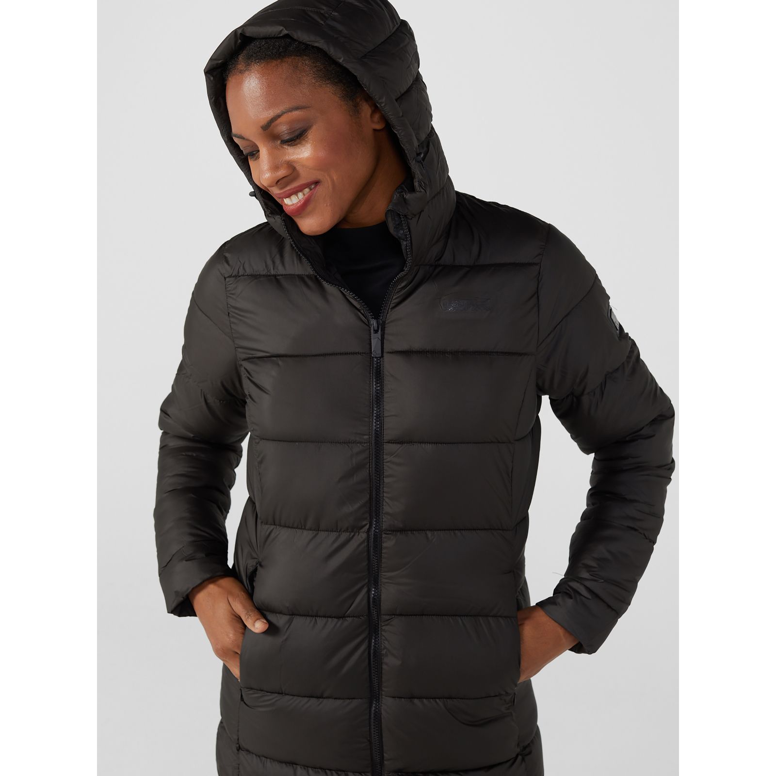 Regatta Pandia Long Quilted Jacket with Hood - QVC UK