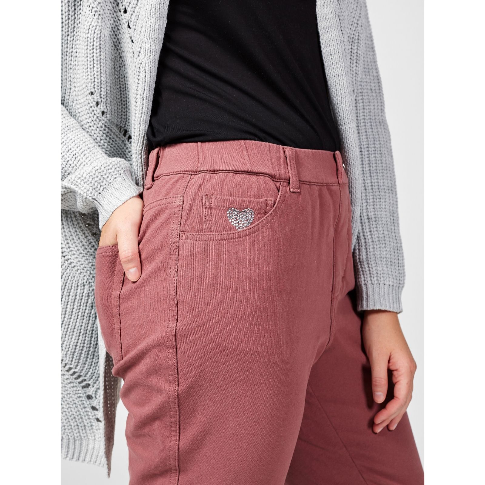 Outlet Quacker Factory Straight Leg Short Length Jeans QVC UK