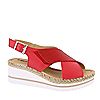 Adesso Leather Cross Wedge Sandal