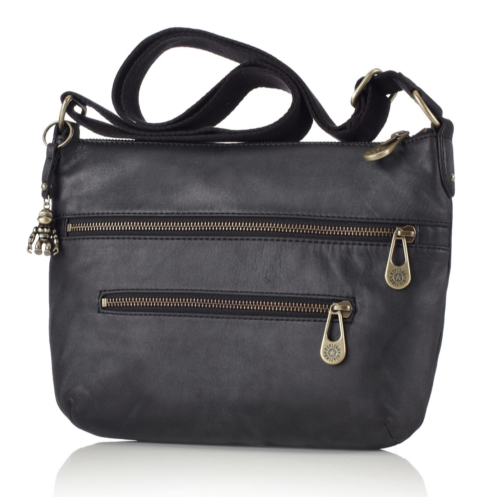 kipling leather bags qvc