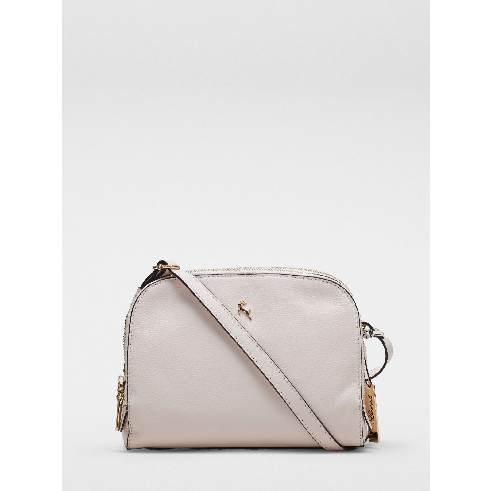 Ashwood Double Compartment Leather Crossbody Bag