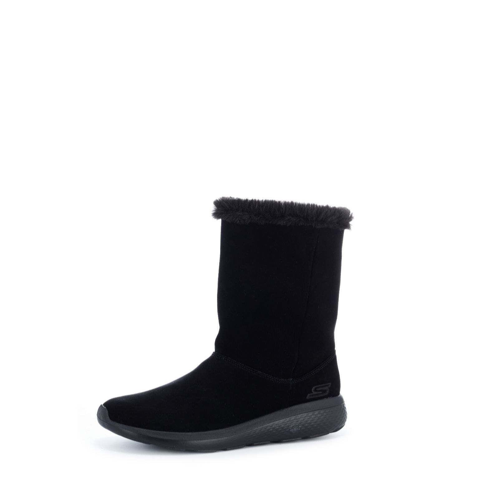 Outlet Skechers On the GO City 2 Suede Mid Calf Boot with Faux Fur Lining QVC UK