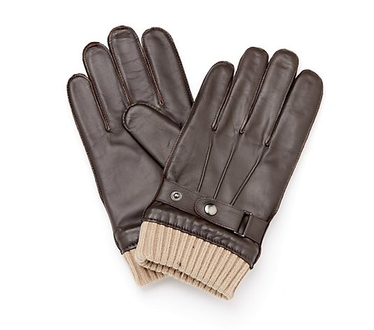 Ashwood Mens Leather and Knit Gloves