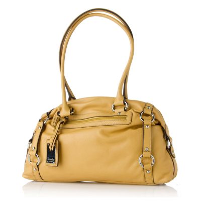 Tignanello Leather Double Handle Dome Satchel - QVC UK