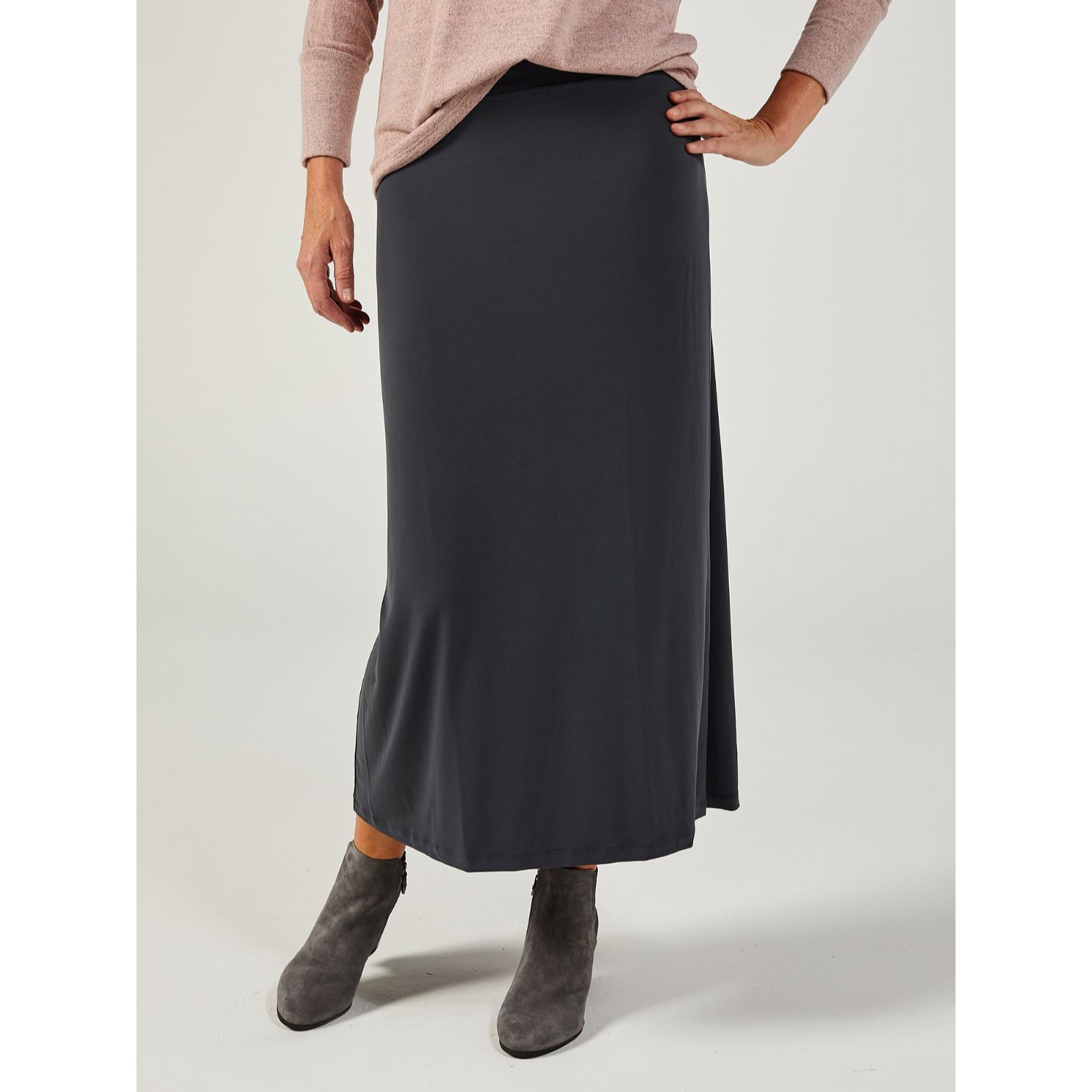 Maxi denim outlet skirts qvc