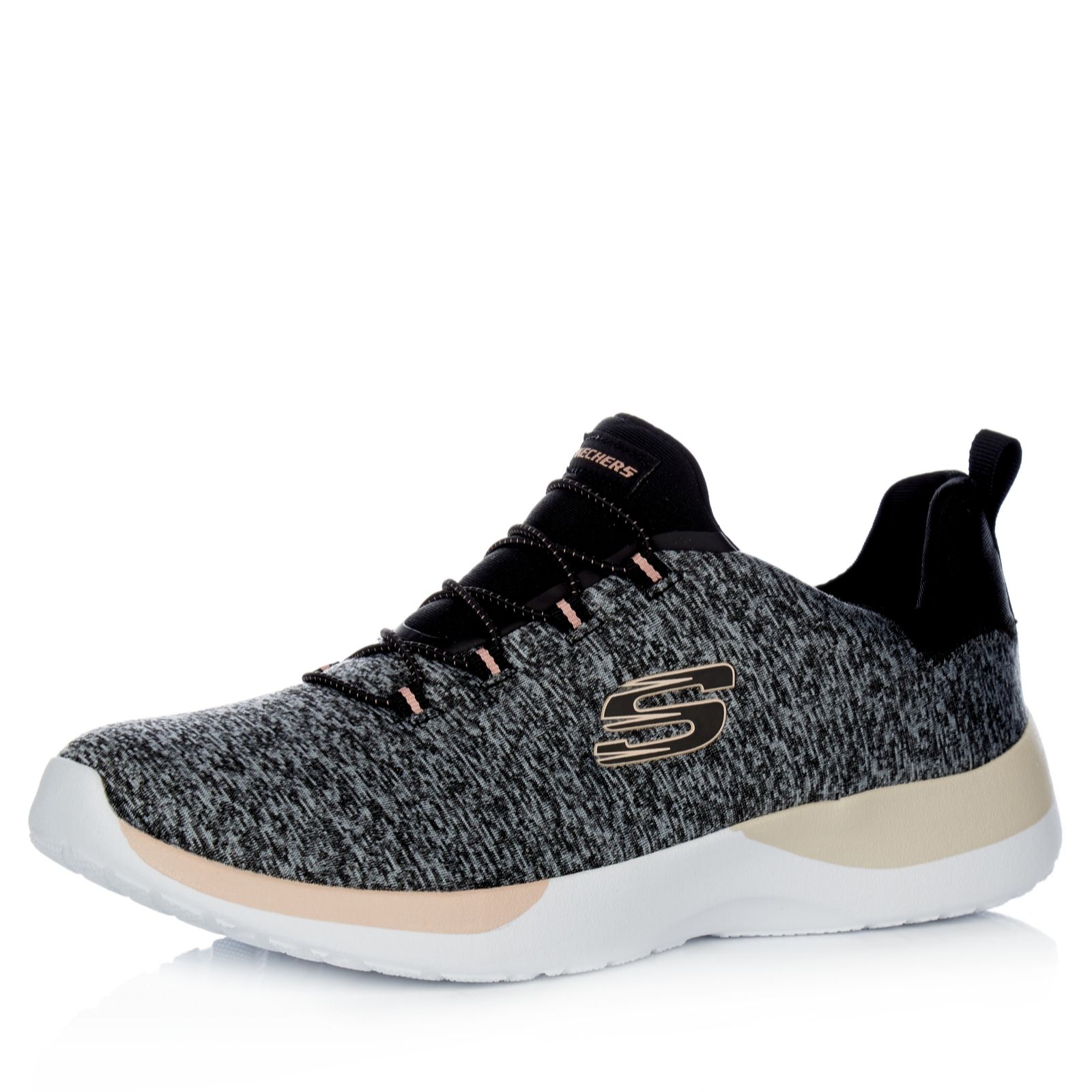 skechers dynamite bungee mesh slip on trainer