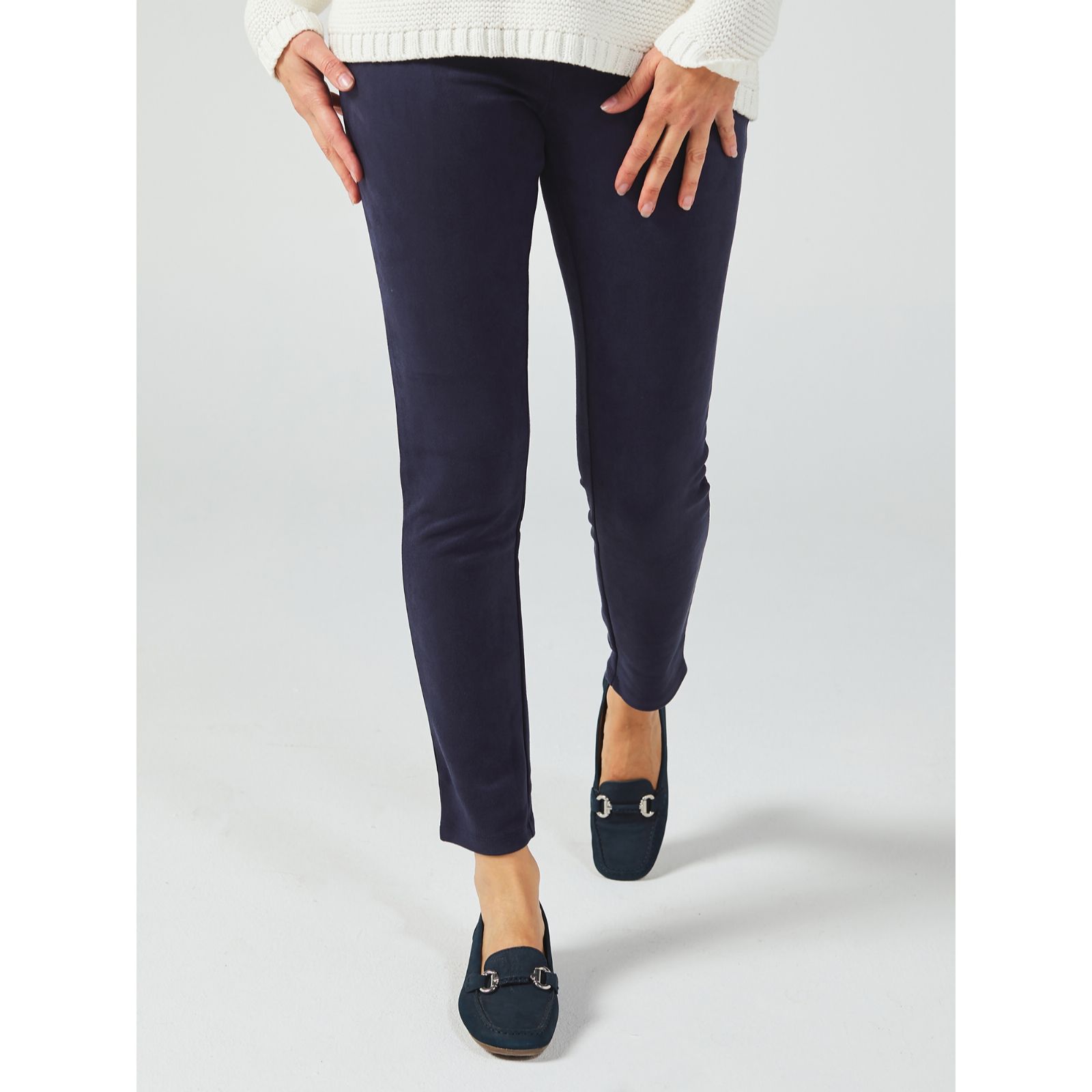 Women with Control Prime Stretch La Petite Flare Denim PETITE