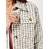 Nina Leonard Long Sleeve Tweed Shacket & Chest & Side Pockets, 3 of 4