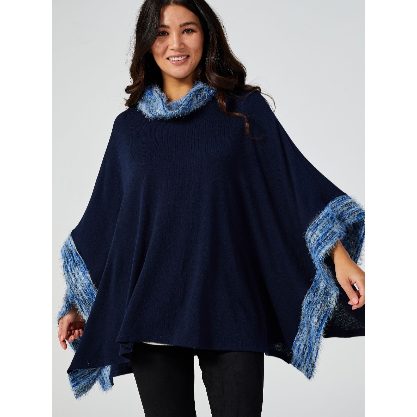 Outlet Mr Max Cowl Neck Poncho - QVC UK