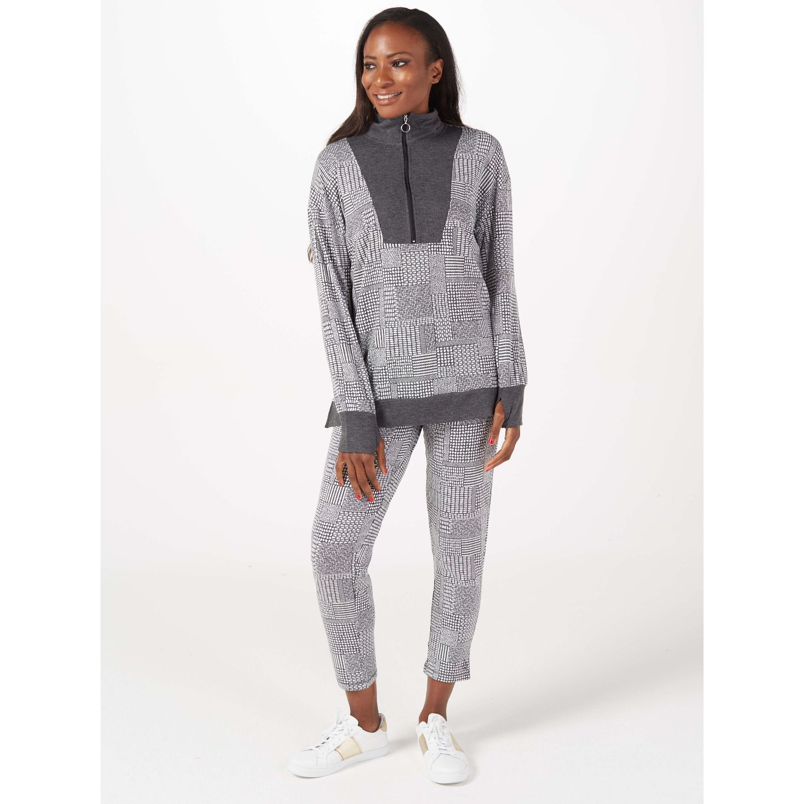 Cuddl Duds Comfortwear HalfZip Henley Pullover QVC UK