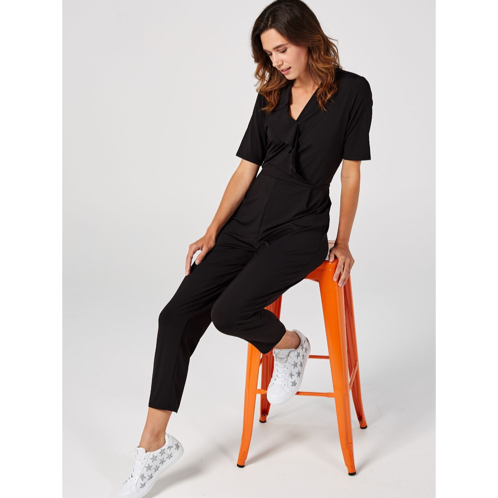 h by halston jumpsuit