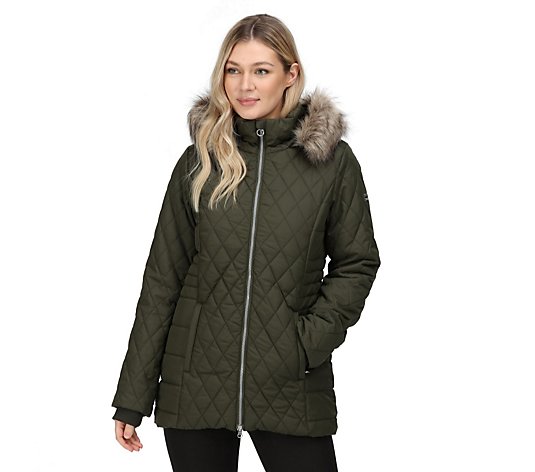 Regatta Zalika Quilted Insulated Jacket with Detachable Hood