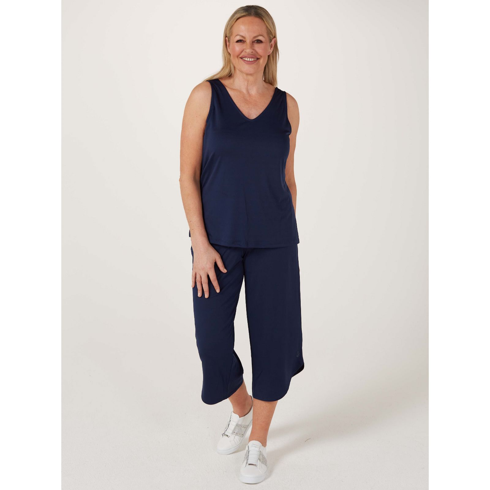 Cuddl Duds Jade Infused Two-Way Tank Top - QVC UK