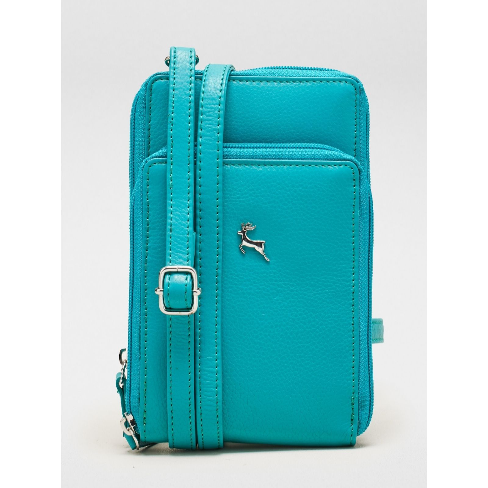 Outlet Ashwood Leather Front Pocket Compact Crossbody Bag