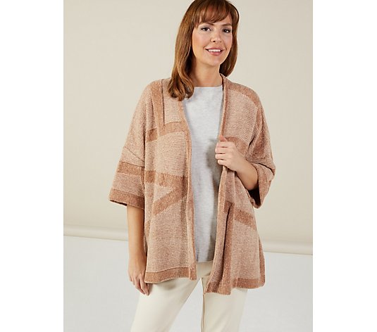 MarlaWynne Double Knit Jacquard Graphic Topper