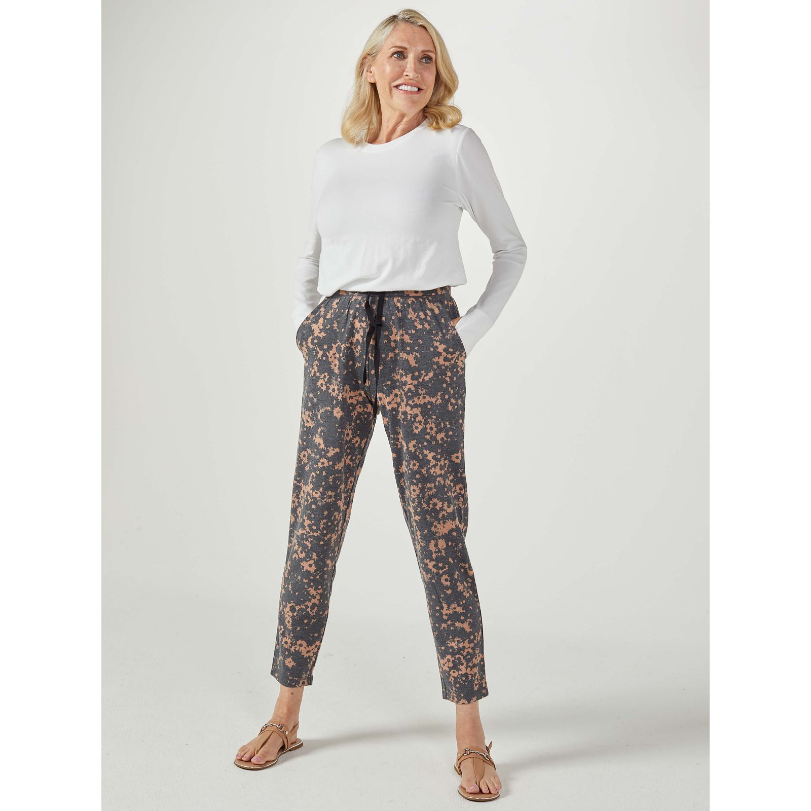 As Is Cuddl Duds Petite Comfortwear Slim Pants 