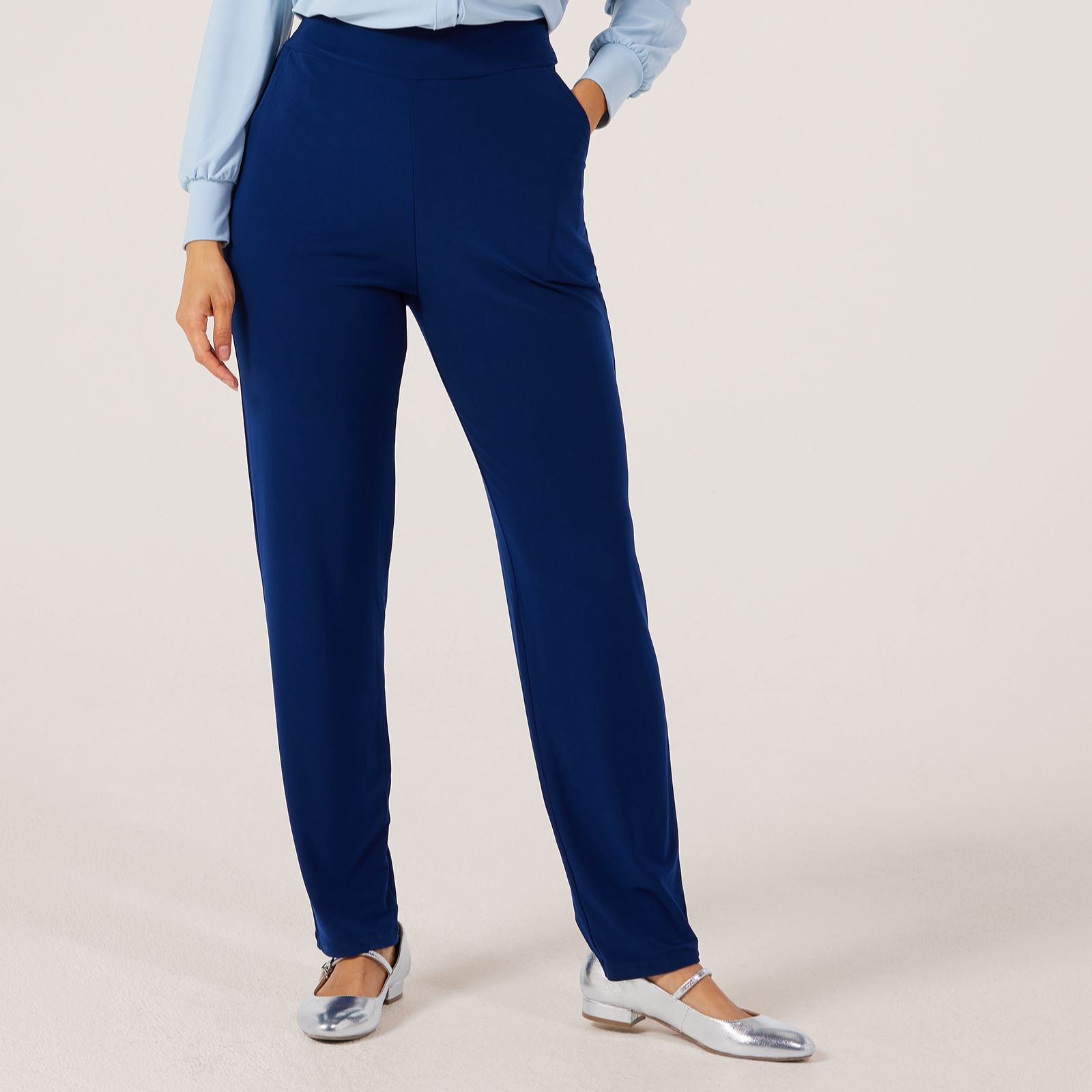 Kim & Co Deluxe Brazil Jersey Narrow Leg Trousers Standard