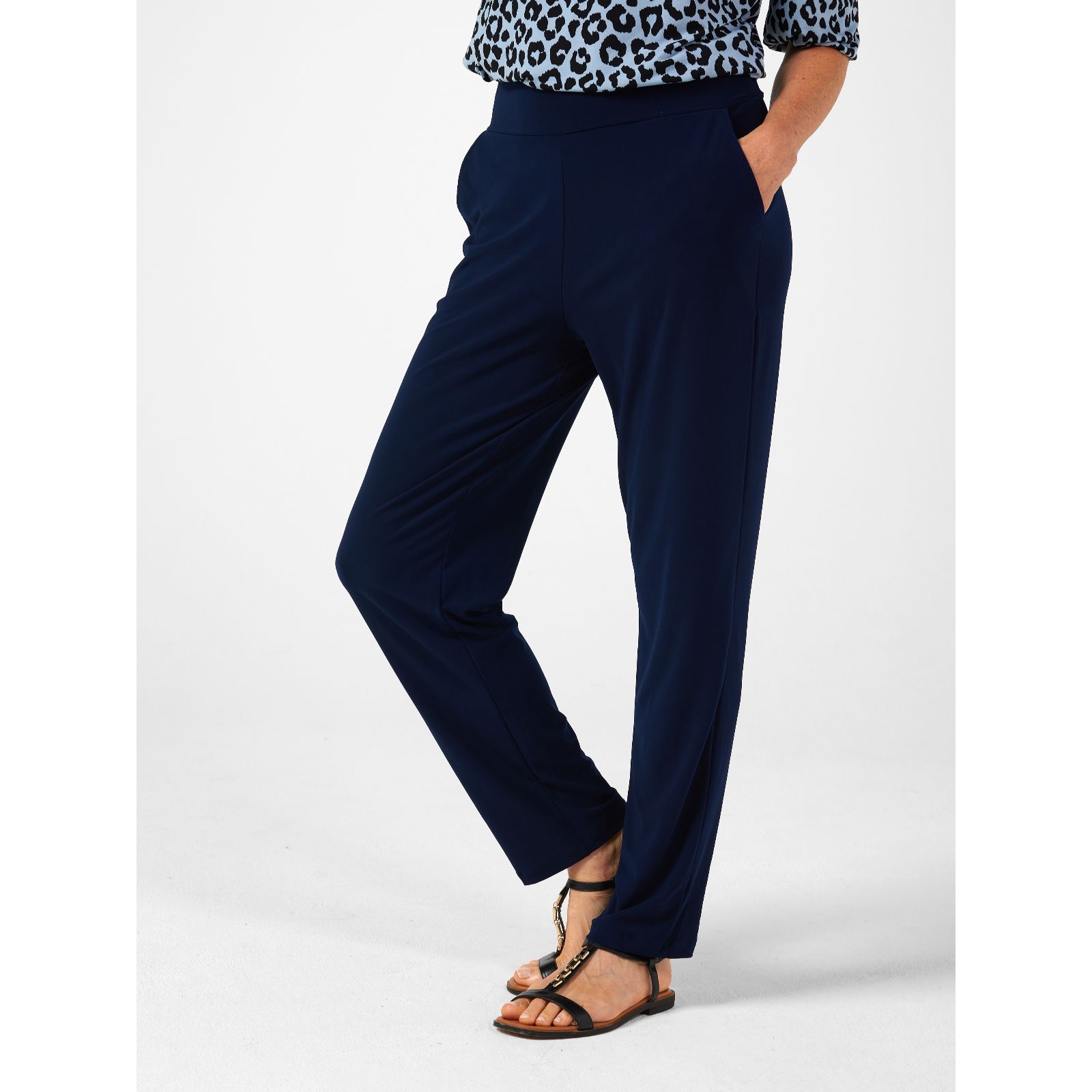 Kim & Co Deluxe Brazil Jersey Narrow Leg Trousers Standard