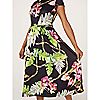 JM Fashion by Julien Macdonald Fit and Flair Scuba Printed Dress, 3 of 3