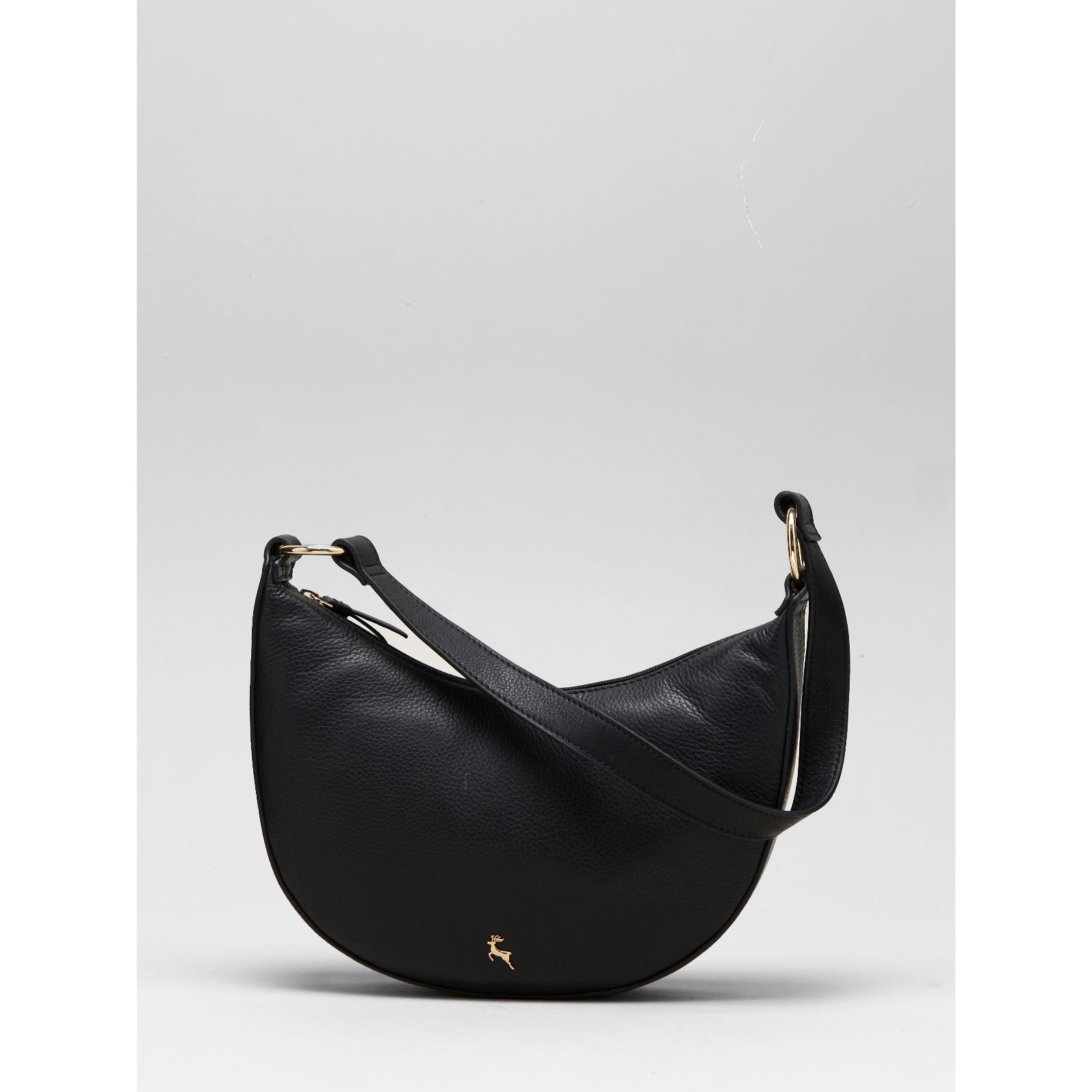 Ashwood Crescent Leather Shoulder Bag - QVC UK