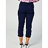Denim & Co. Comfy Knit Pull On Crop Trouser Fixed Cuff, 2 of 6