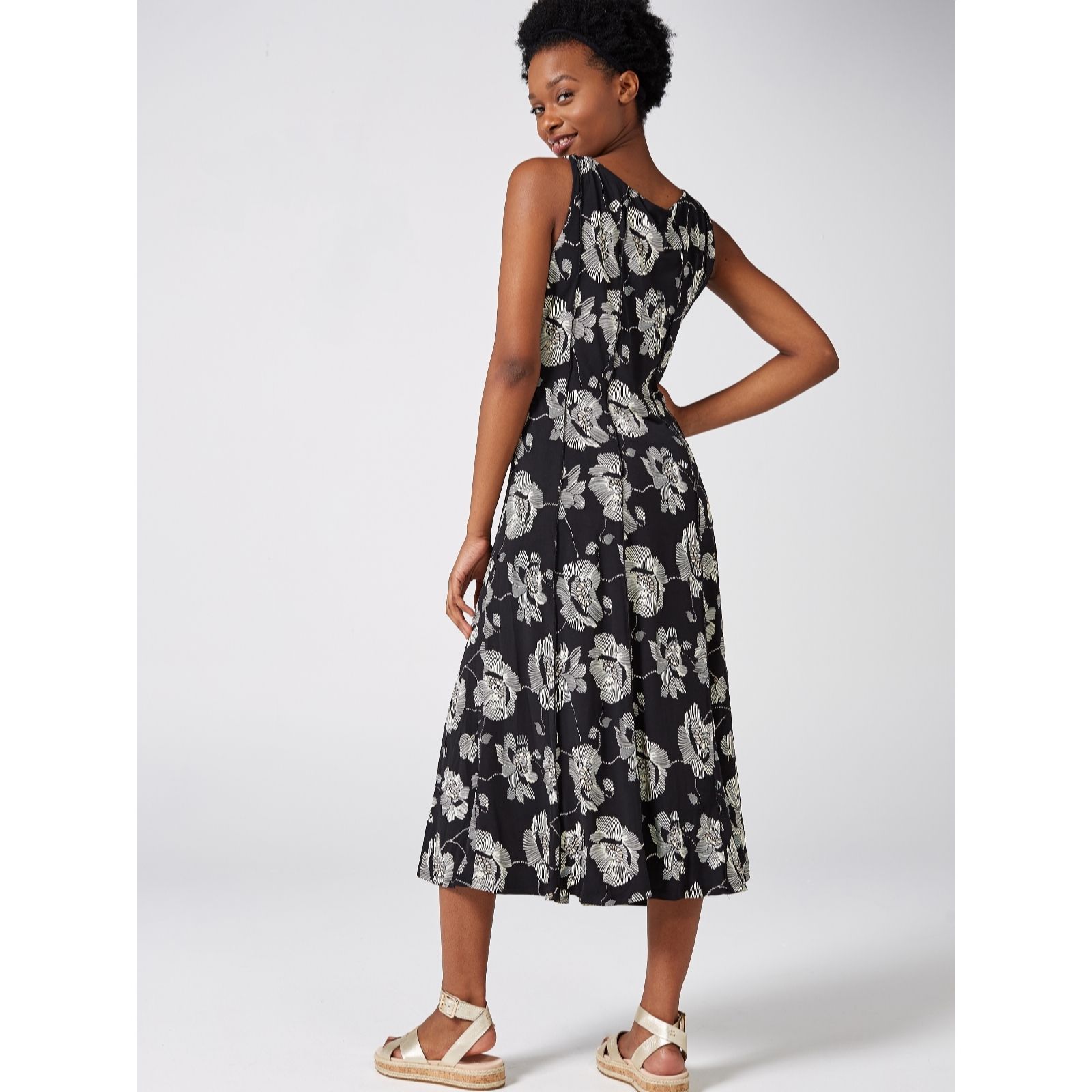 Outlet Perceptions Sleeveless Midi Dress - QVC UK