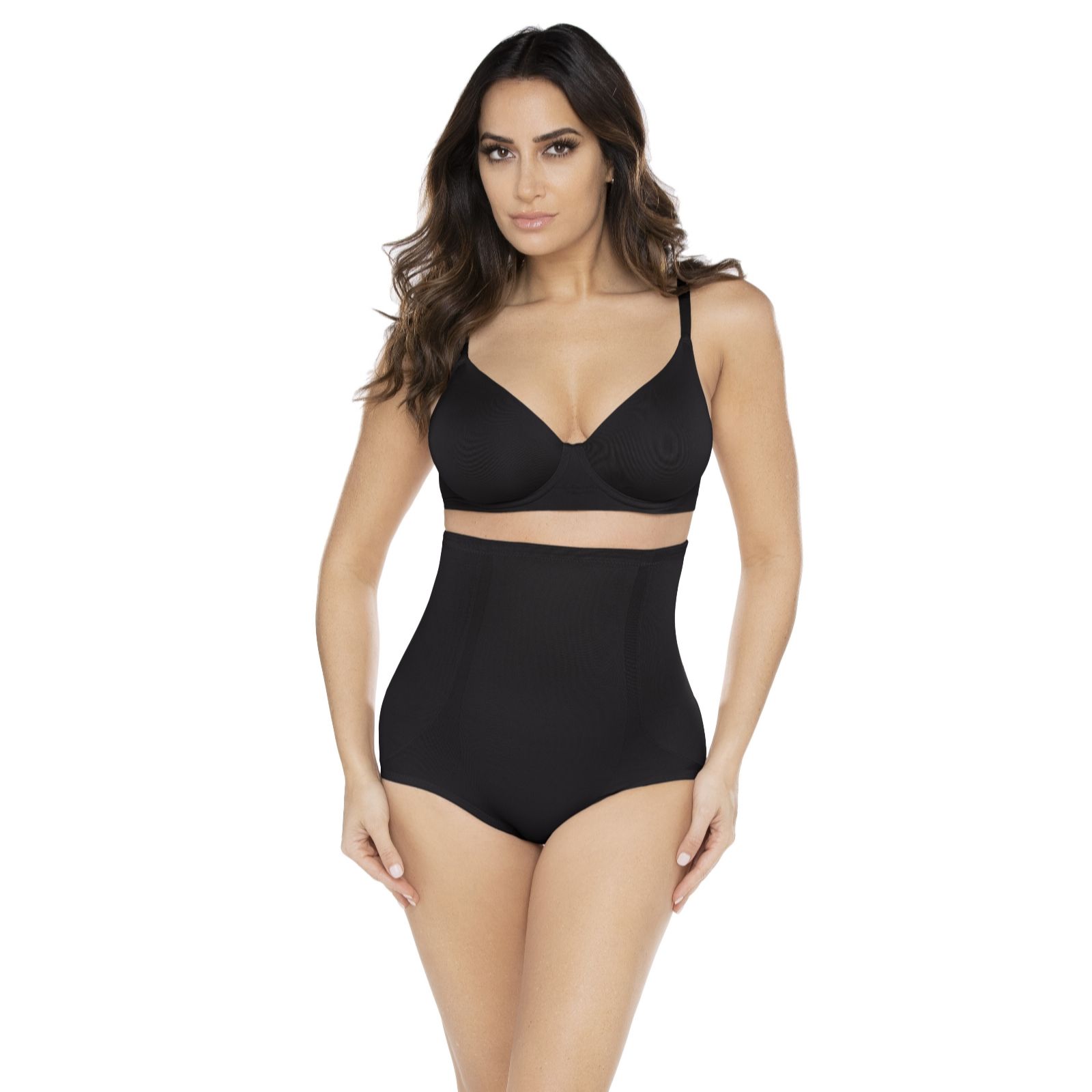 Miraclesuit High Waist Brief - Black and Cocoa