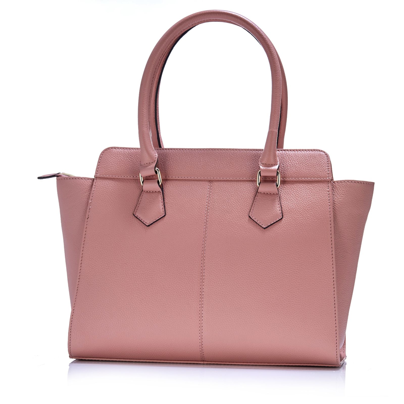 Outlet Ashwood Two Tone Leather Shopper Bag - QVC UK