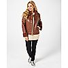 Ruth Langsford Faux Leather Bomber With Faux Fur Collar, 1 of 3