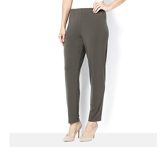Kim & Co Brazil Jersey 1.5" Elastic Waist Narrow Leg Trouser