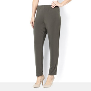 Kim & Co Brazil Jersey 1.5" Elastic Waist Narrow Leg Trouser - 135336