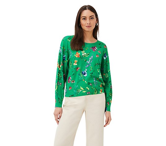 Phase Eight Floral Print Knit Jumper