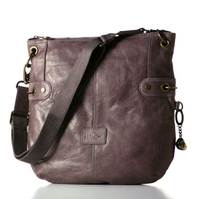 Kipling Lori Vintage Leather Medium Cross Body Convertible Bag - QVC UK