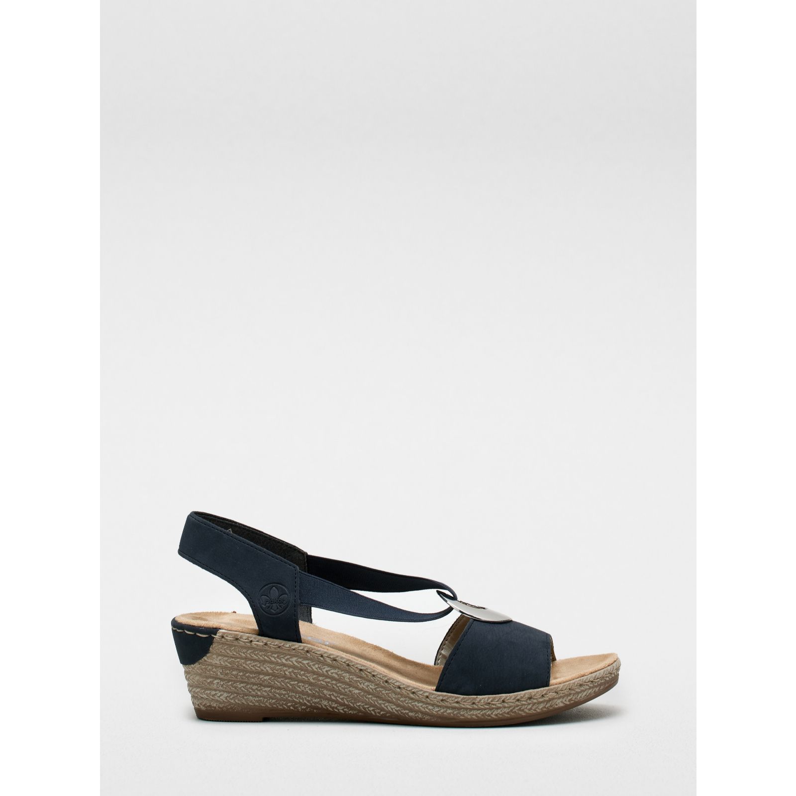 Rieker Circle Trim Wedge Sandal