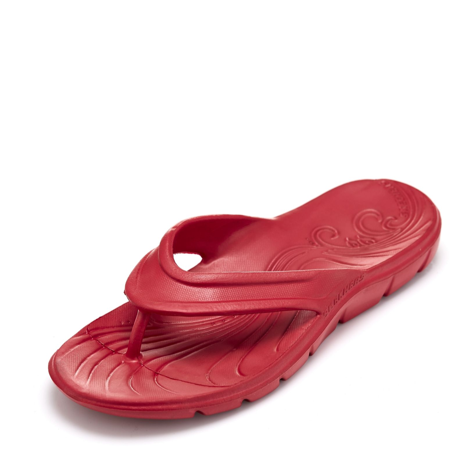 sketchers white flip flops