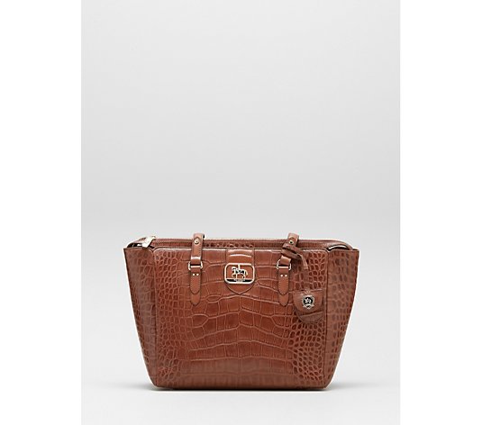 Paul Costelloe Bridle Croc Leather Tote