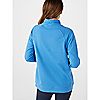 Denim & Co. French Terry Mock Neck Long Sleeve Raglan Sweatshirt, 3 of 7