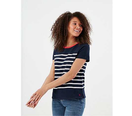 Joules Carley Stripe Classic Crew Neck T-Shirt