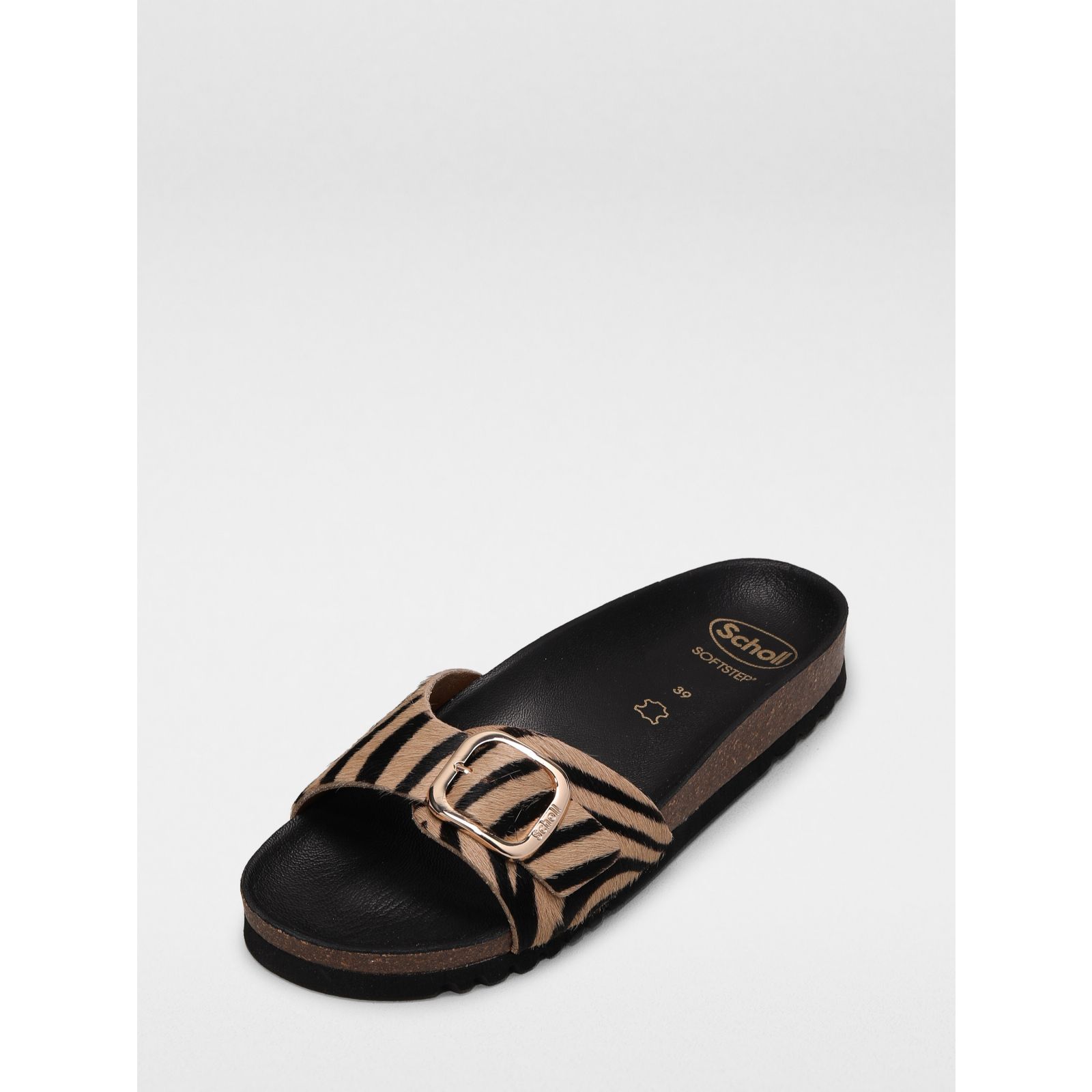 Scholl Kathleen Leather Sandal QVC UK