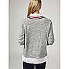 Ruth Langsford Soft Hacci Knit Jumper with Striped Ribbing Detail, 5 of 7